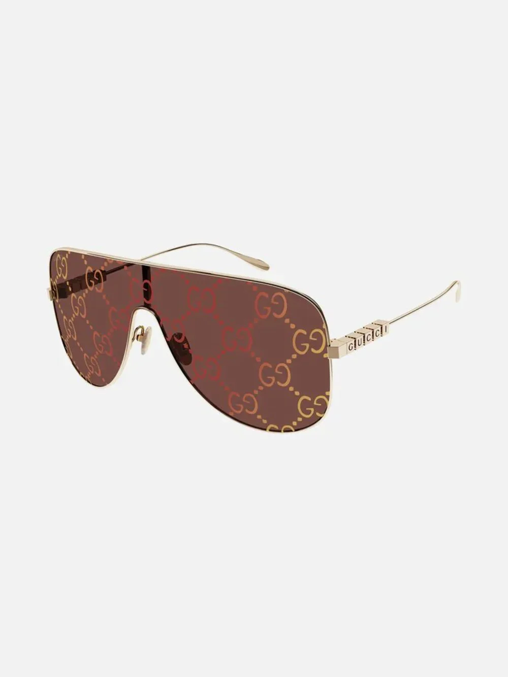 NEW GUCCI SHIELD SUNGLASSES GUCCI GG1436S 003 RED UNISEX EYEWEAR